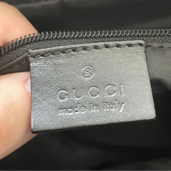 Gucci black woven nylon and leather camera shoulder bag - Picture 9 of 10